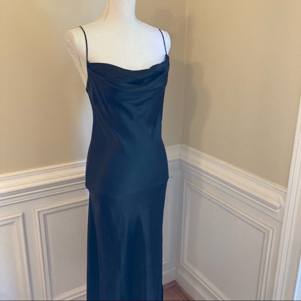 Vintage 90’s 100% Silk Slip Dress Y2K Silk Dress - Picture 8 of 16